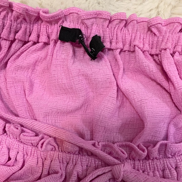 Forever21 lilac pink blouse crop top - Picture 4 of 5